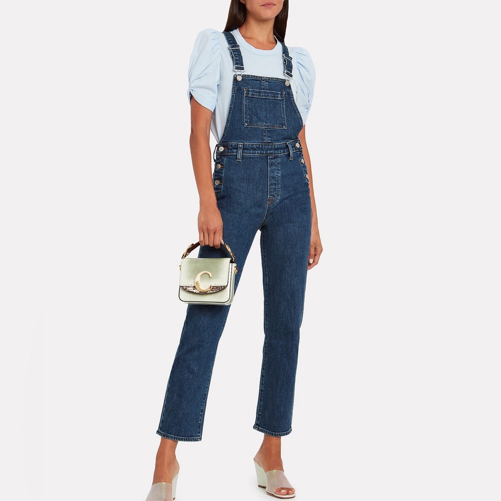 J Brand Blue Denim Overalls